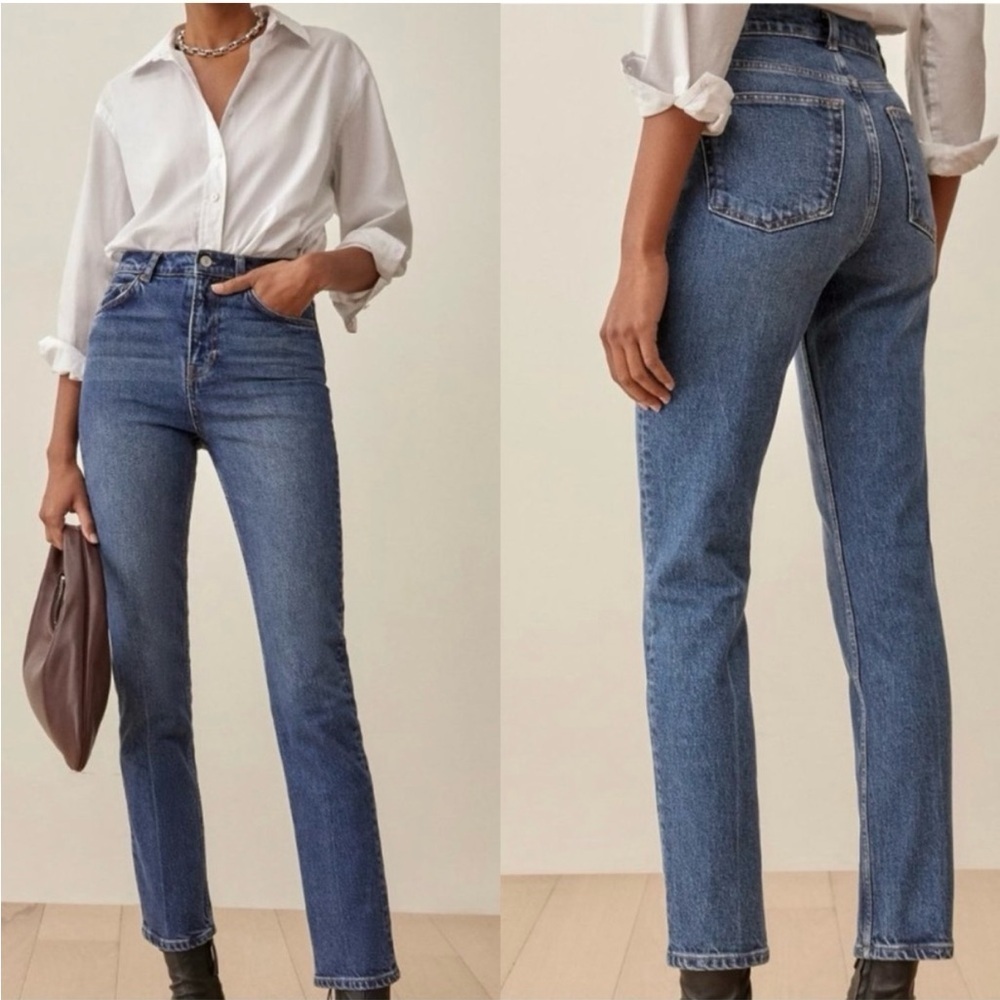 Reformation Jeans Liza Jean in Jamaica Wash Size 27